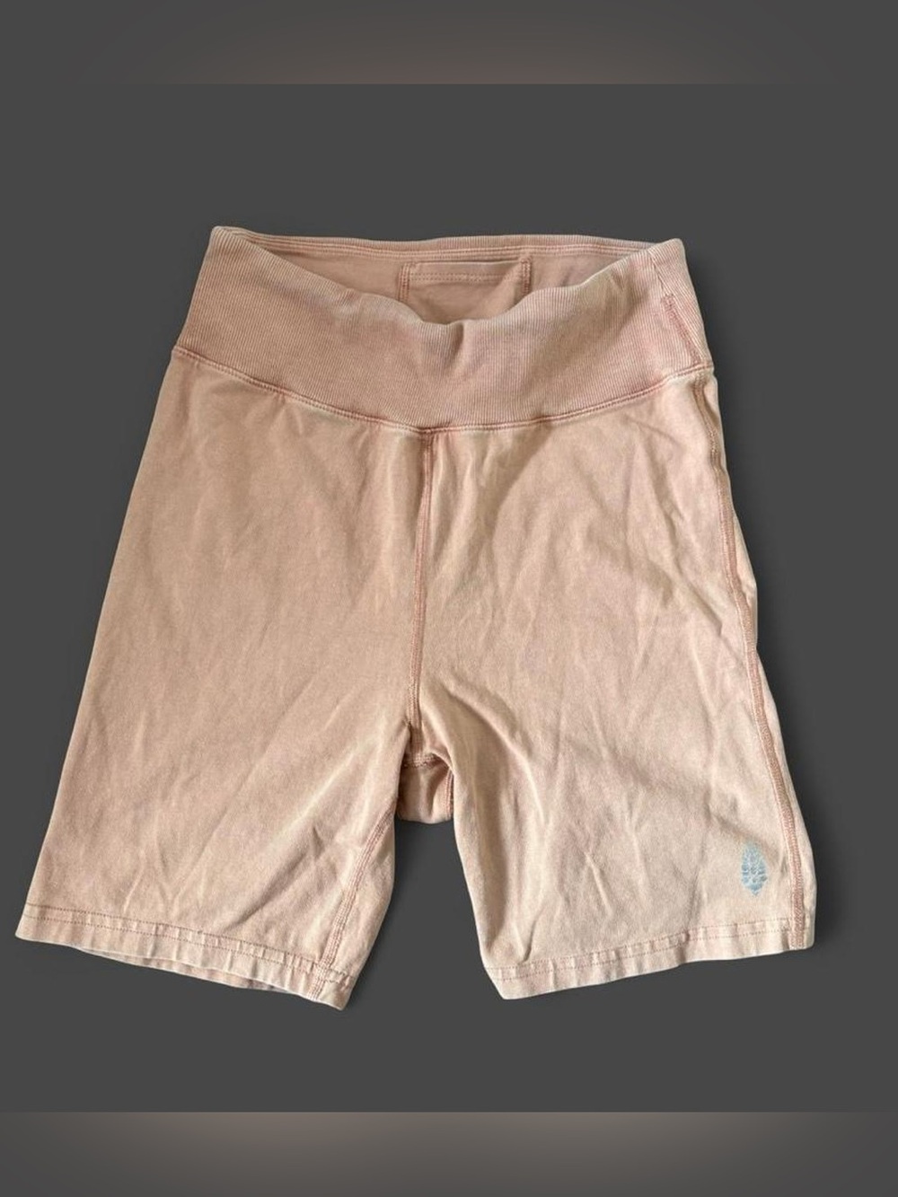 Free people pink high-waisted shorts Size M #biker #activewear
